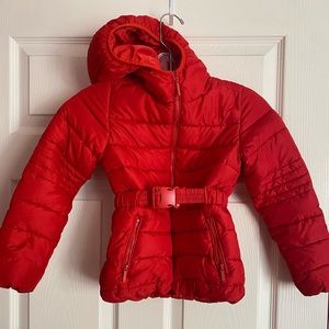 Zara kids red puffer
